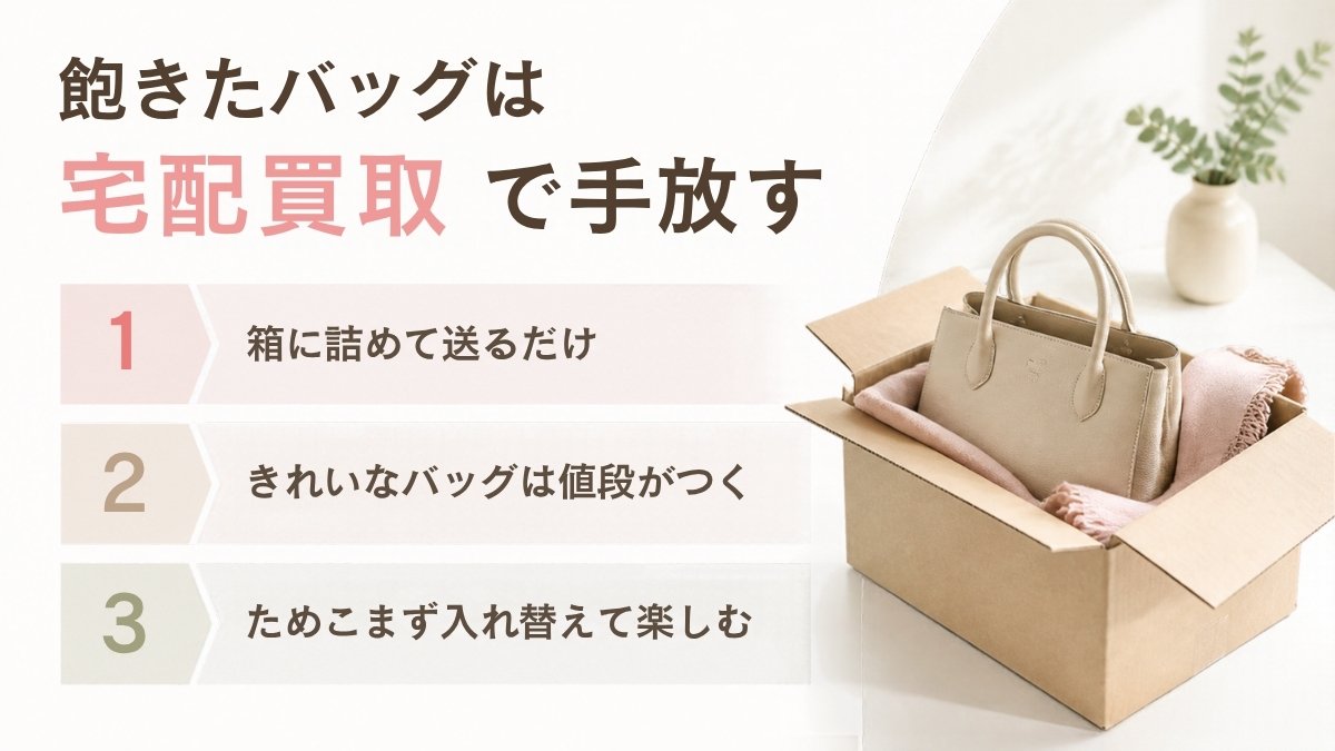 飽きたバッグは宅配買取で手放す