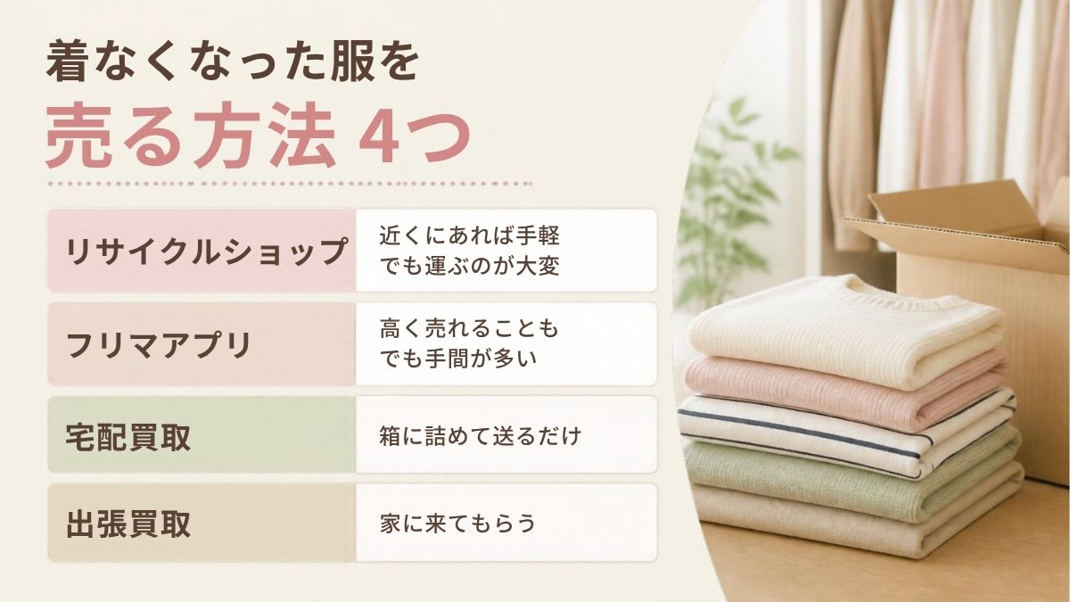 着なくなった服を売る方法4つ