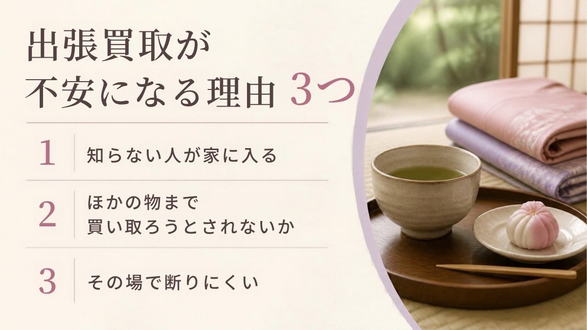 出張買取が不安になる理由3つ